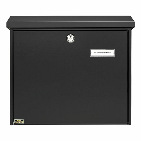 BURG-WÄCHTER Comfort 913 S Briefkasten Schwarz Wandmontierter Briefkasten Stahl