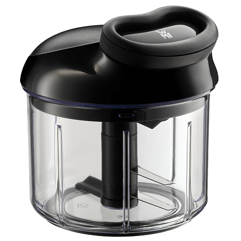 WMF Gourmet 18.7678.6040 Manueller Essenszerkleinerer Schwarz, Transparent