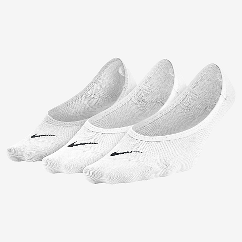 Nike Lightweight Weiblich Keine Showsocken Schwarz, Weiß 3 Paar(e)