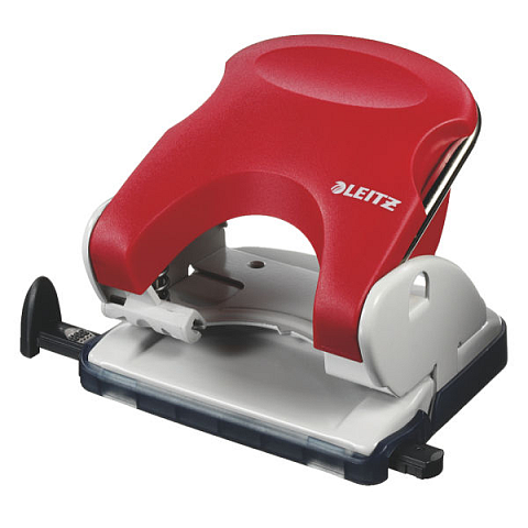 Leitz Topstyle Desktop perforator Locher 25 Blätter Rot