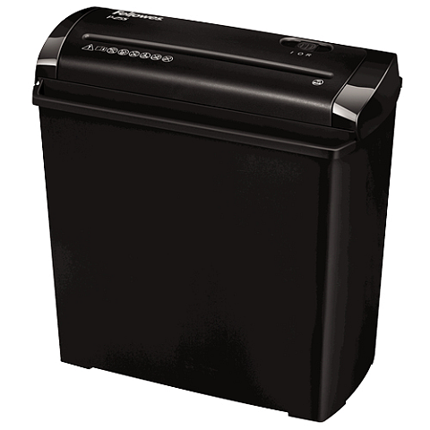 Fellowes P-25S Aktenvernichter Streifenzerkleinerung 22 cm Schwarz, Grau