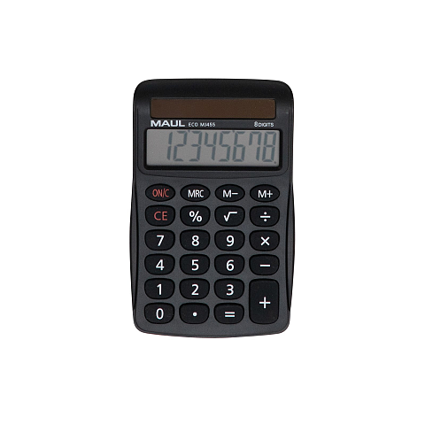 MAUL ECO MJ455 Taschenrechner Desktop Einfacher Taschenrechner Schwarz