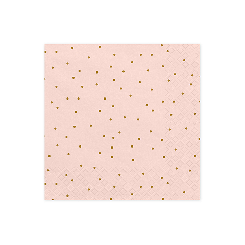 PartyDeco SP33-23-081J Papierserviette Gold, Pink 20 Stück(e)