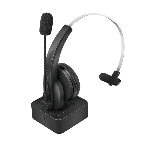 LogiLink BT0059 Kopfhörer & Headset Kabellos Kopfband Büro/Callcenter Bluetooth Ladestation Schwarz