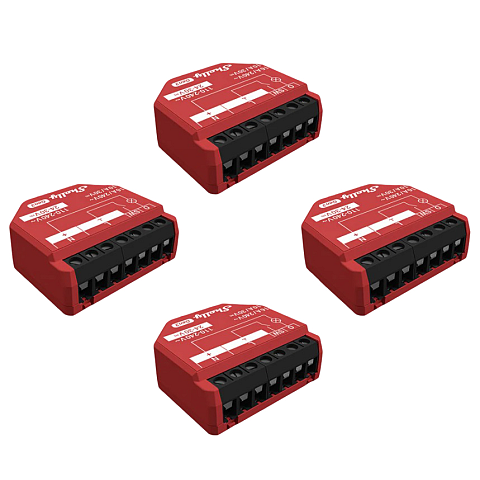 Shelly SHELLY_1PM_GEN3_4ER Elektroschalter Intelligenter Schalter Rot