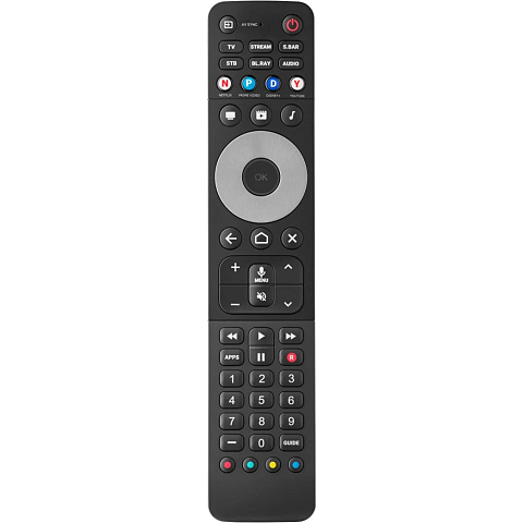 One For All URC 7966 Fernbedienung IR/Bluetooth DVD/Blu-ray, Spielekonsole, Lautsprecher, Soundbar-Lautsprecher, TV, Beistellgerät Drucktasten
