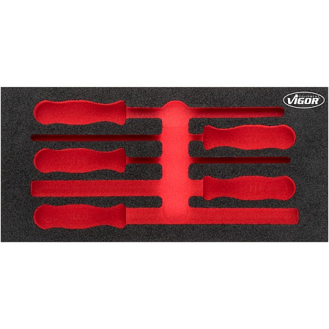 Vigor V5072-L Zubehör für Aufbewahrungsbox Schwarz, Rot Teiler-Set