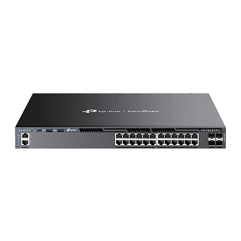 TP-Link Omada SG6428XHP Netzwerk-Switch Managed L3 Gigabit Ethernet (10/100/1000) Power over Ethernet (PoE) 1U Schwarz