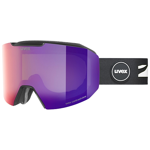 Uvex evidnt ATTRACT Wintersportbrille Schwarz Unisex Violett Sphärisches Brillenglas
