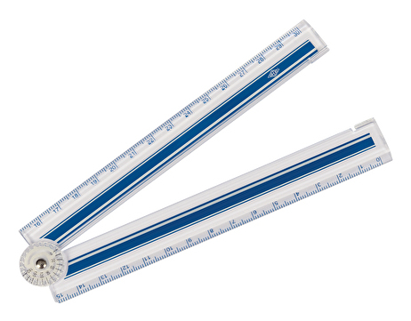 Wedo 52 1530 Lineal Winkelanschlagslineal 300 mm Kunststoff Blau, Weiß 1 Stück(e)