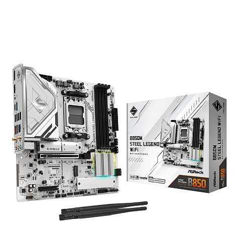 Asrock B850M Steel Legend WiFi AMD B850 Sockel AM5 micro ATX