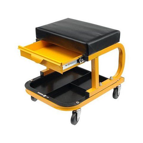 Yato 81824 Gartenstuhl Stahl Schwarz, Gelb