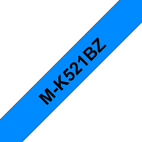 Brother M-K521B Etiketten erstellendes Band Scwarz auf blau