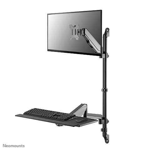 Neomounts WL90-325BL1 Sitz-Steh-Arbeitsplatz-Wand 17-32" - Gasfeder