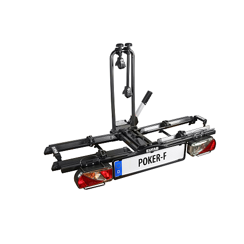 EUFAB POKER-F Autofahrradhalter Hinterer Anbau Schwarz, Grau