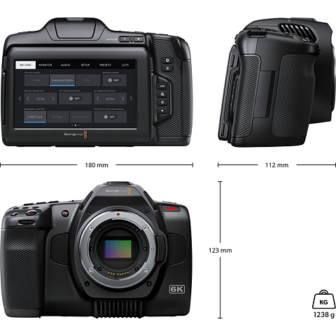 Blackmagic Design 6K Pro Handkamerarekorder 6K Ultra HD Schwarz