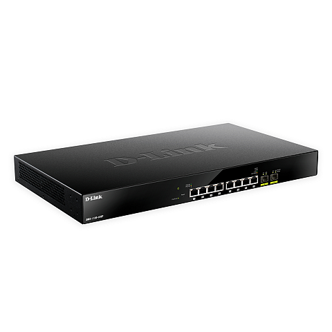 D-Link DMS-1100-10TP Netzwerk-Switch Managed L2 2.5G Ethernet (100/1000/2500) Power over Ethernet (PoE) 1U Schwarz