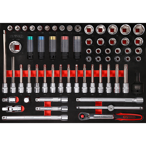 KS Tools 811.0064 Steckdosen/Steckdosen-Set Steckschlüssel-Satz