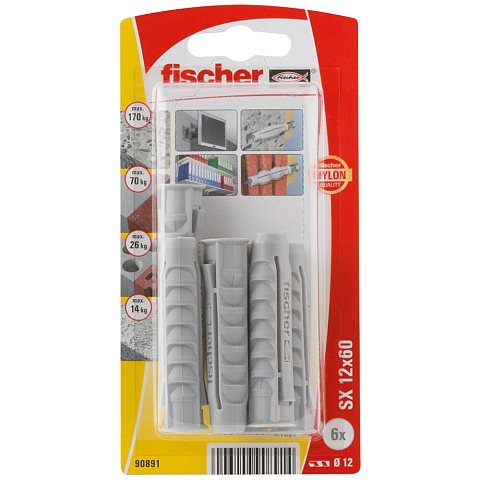 Fischer 90891 Schraubanker/Dübel 6 Stück(e) 60 mm