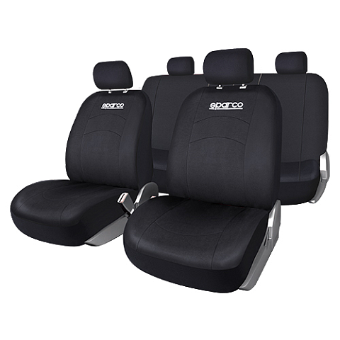 Sparco SPS402BK Hundeautositz/-kofferraumabdeckung Autositzbezug Polyester Schwarz
