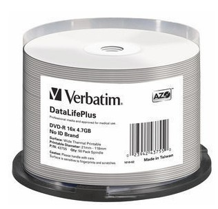 Verbatim DataLifePlus 4,7 GB DVD-R 50 Stück(e)