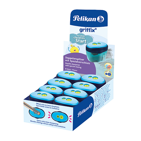 Pelikan Doppeldosenanspitzer griffix Blau 8 ST