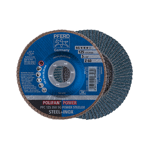 PFERD PFC 125 Z 60 SG POWER STEELOX Rotierendes Schleifwerkzeug Zubehör Metall