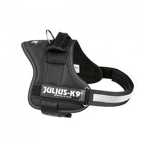 Julius-K9 Powerharness M Schwarz Polyester Hund Westengeschirr