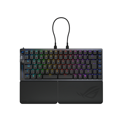 ASUS ROG Falcata Tastatur Gaming USB + RF Wireless + Bluetooth QWERTZ Deutsch Schwarz
