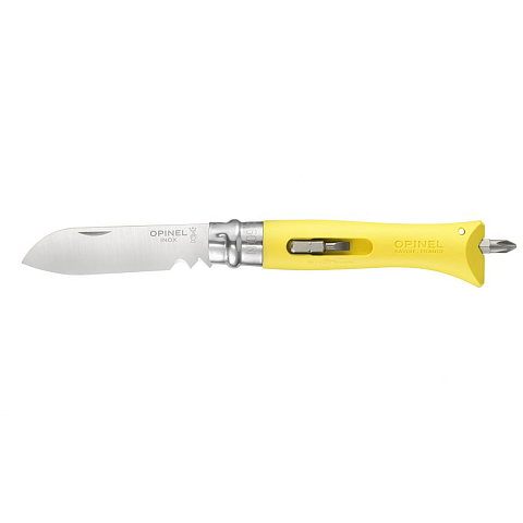 Opinel N°09 Camper/scout Gelb