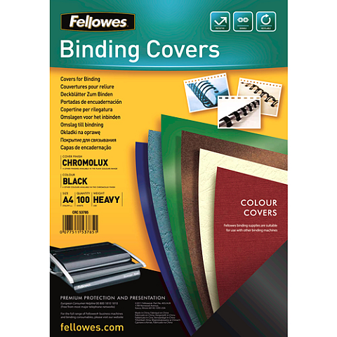 Fellowes 5378504 Umschlag A4 Papier Schwarz 100 Stück(e)
