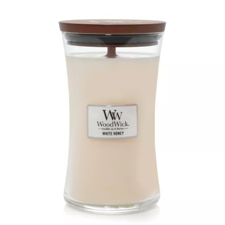 WoodWick White Honey Wachskerze Zylinder Weiß 1 Stück(e)