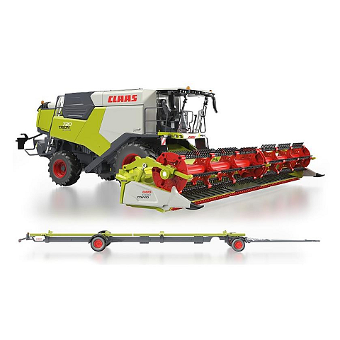 Wiking Claas Trion 720 Montana Convio 1080 u. Transportwagen
