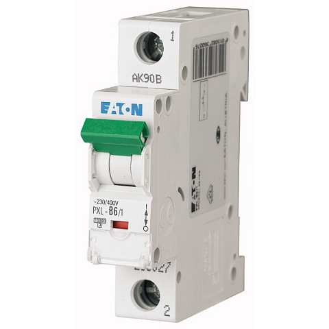 Eaton PXL-B6/1 Stromunterbrecher Miniatur-Leistungsschalter Typ B 1 Modul(e)