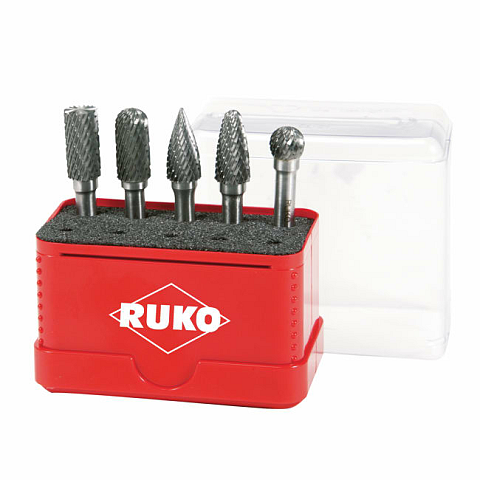 RUKO 116004 Wolframcarbid Eisenguss, Edelstahl, Stahl, Titanium alloys 5 Stück(e)