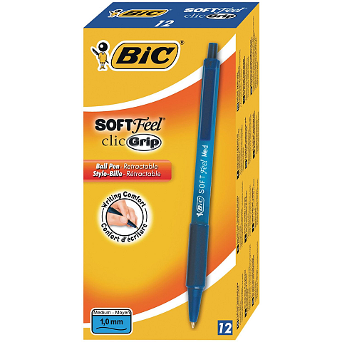 BIC 8373982 Kugelschreiber Blau Clip-on-Einziehkugelschreiber 12 Stück(e)
