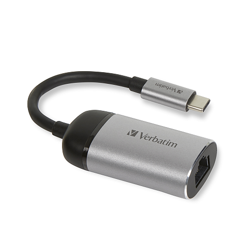 Verbatim 49146 laptop-dockingstation & portreplikator USB 3.2 Gen 1 (3.1 Gen 1) Type-C Schwarz, Silber