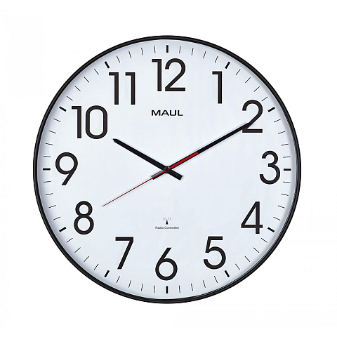 MAUL 9054890 Wand- /Tischuhr Digitale Uhr Rund Schwarz, Weiß