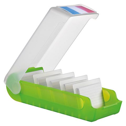 Helit H6901159 Kartenhülle Grün, Transparent A7