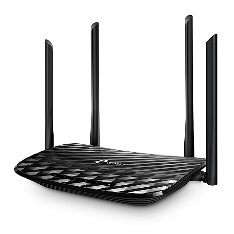 TP-Link AC1200 WLAN-Router Gigabit Ethernet Dual-Band (2,4 GHz/5 GHz) Schwarz