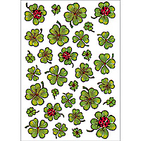 HERMA DECOR stickers shamrocks 3 sheets selbstklebendes Etikett
