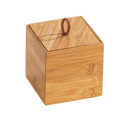 WENKO 23922100 Aufbewahrungsbox Quadratisch Bambus