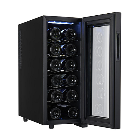Adler AD 8083 Weinkühler Thermoelektrische Weinkühler Freistehend Schwarz 12 Flasche(n)