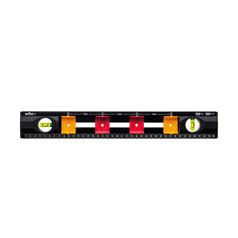 Wiha 42074 Wasserwaage 0,4 m Schwarz, Orange, Rot