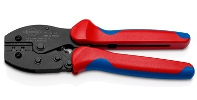 Knipex 97 52 42 SB Kabel-Crimper Crimpwerkzeug Blau, Rot
