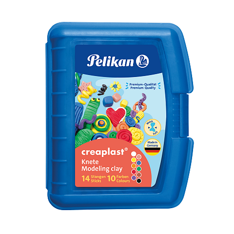Pelikan Kinderknete creaplast 10 Farben im blauen Etui, 240g