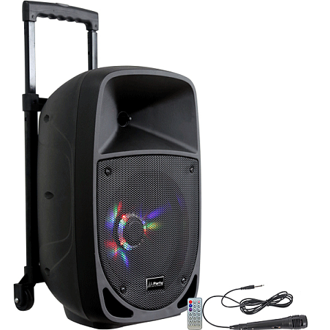 Lotronic 15-6100PLS Tragbarer-/Partylautsprecher Tragbarer Stereo-Lautsprecher Schwarz 300 W