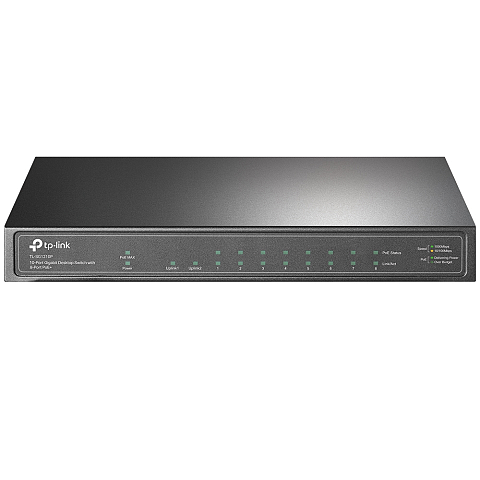 TP-Link TL-SG1210P Netzwerk-Switch Unmanaged Gigabit Ethernet (10/100/1000) Power over Ethernet (PoE) Grau