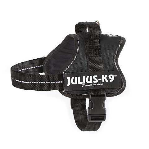 Julius-K9 Powerharness Mini/S Schwarz Polyester Hund Westengeschirr