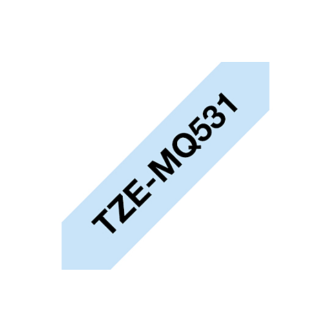 Brother TZEMQ531 Etiketten erstellendes Band Scwarz auf blau TZe
